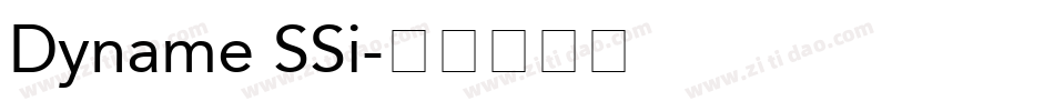 Dyname SSi字体转换